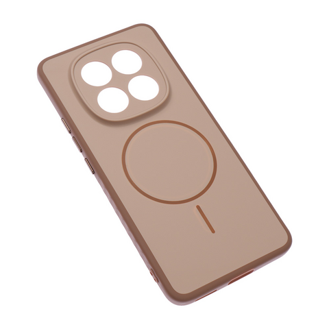 Zastitna maska (futrola) Magsafe mat Line - Xiaomi Redmi Note 15 5G braon.