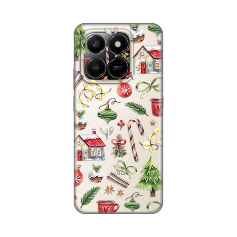Zastitna ultra tanka (skin) maska / futrola PRINT - Honor X7d 4G/400 Smart 5G Winter Spirit.