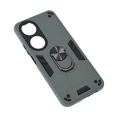 Zastitna maska (futrola) Hard Ring - Huawei Honor X7b tamno siva.