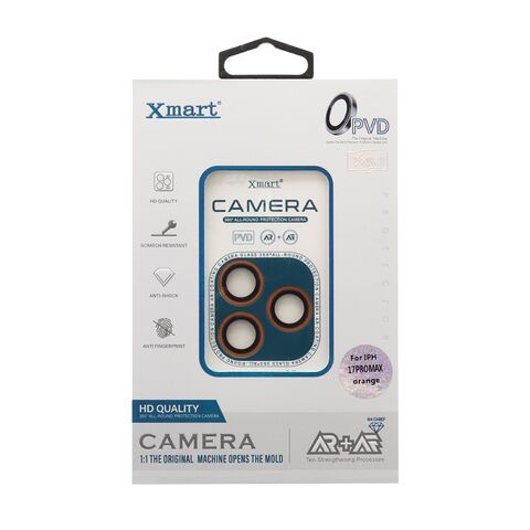 Folija - zastitu kamere X-MART PVD camera film za iPhone 17 Pro (6.3)/iPhone 17 Pro Max (6.9) narandzasta (MS).