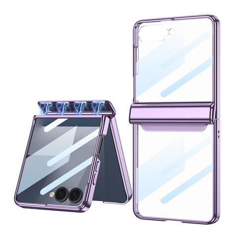 Zastitna maska (futrola) LINES II - Samsung F751B Galaxy Z Flip 7 5G ljubicasta (GKK case) (MS).