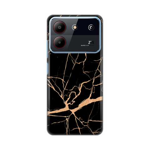 Zastitna silikonska maska (futrola) PRINT - ZTE Blade A54 All crni.