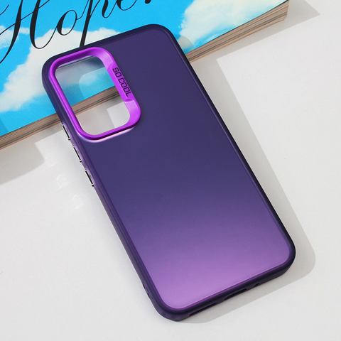 Zastitna maska (futrola) providna - Samsung A546B Galaxy A54 5G ljubicasta.