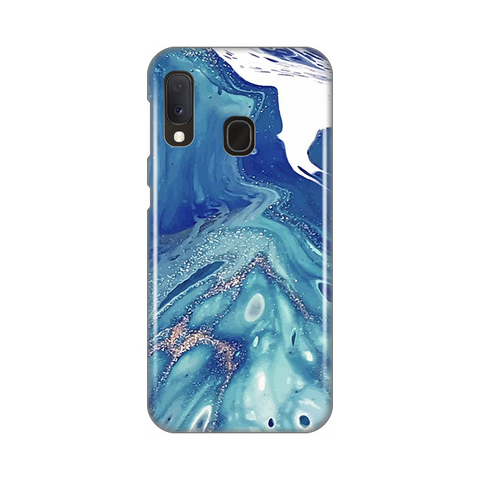 Zastitna silikonska maska (futrola) PRINT - Samsung A202 Galaxy A20E Blue Marble.