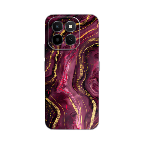 Zastitna silikonska maska (futrola) PRINT - Huawei Honor X6c Burgundy.