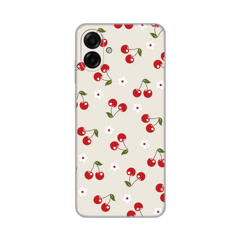 Zastitna silikonska maska (futrola) PRINT - Samsung A075F Galaxy A07 Cherry and Flowers.