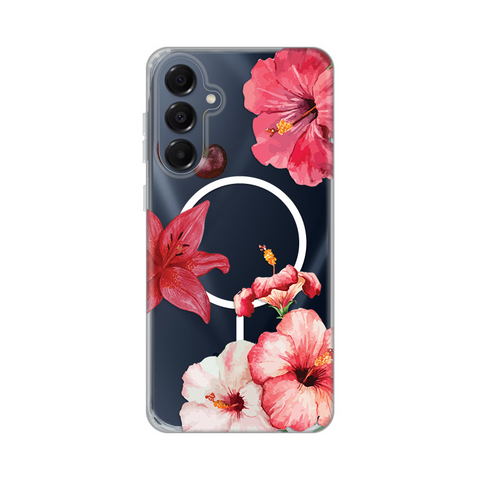 Zastitna maska (futrola) print Magsafe - Samsung A165F Galaxy A16 Hibiscus.