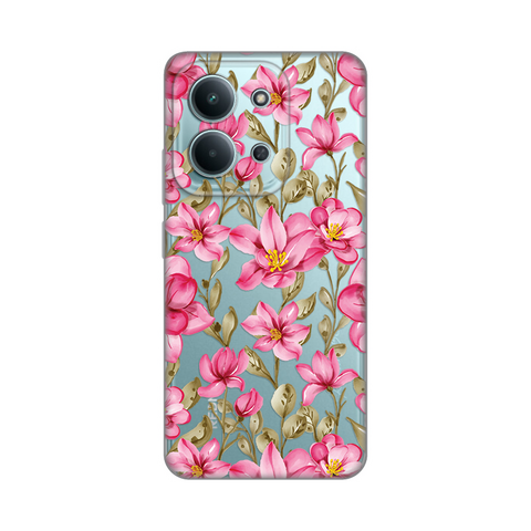 Zastitna silikonska maska (futrola) PRINT - Xiaomi Redmi 15C 4G Magnolia.