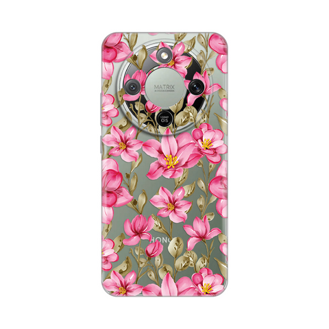 Zastitna silikonska maska (futrola) PRINT - Huawei Honor Magic 8 Lite Magnolia.