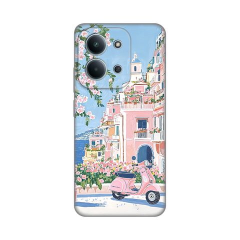 Zastitna silikonska maska (futrola) PRINT - Xiaomi Redmi 15C 4G Pink Italy.