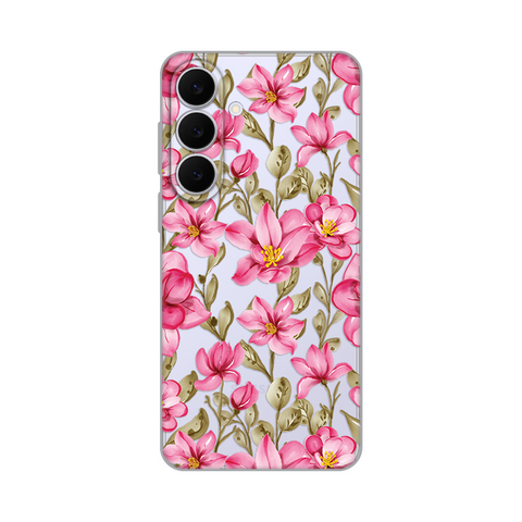 Zastitna silikonska maska (futrola) PRINT - Samsung S731B Galaxy S25 Fe Magnolia.