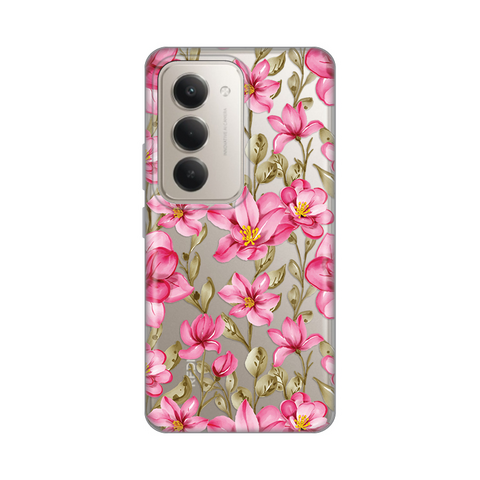 Zastitna silikonska maska (futrola) PRINT - Xiaomi Redmi 15 4G Magnolia.