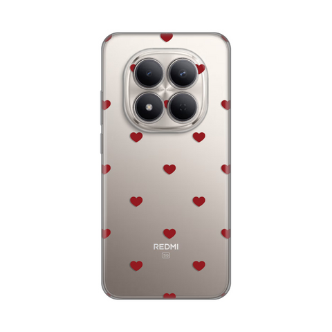 Zastitna silikonska maska (futrola) PRINT - Xiaomi Redmi Note 15 Pro Plus 5G Red Hearts.