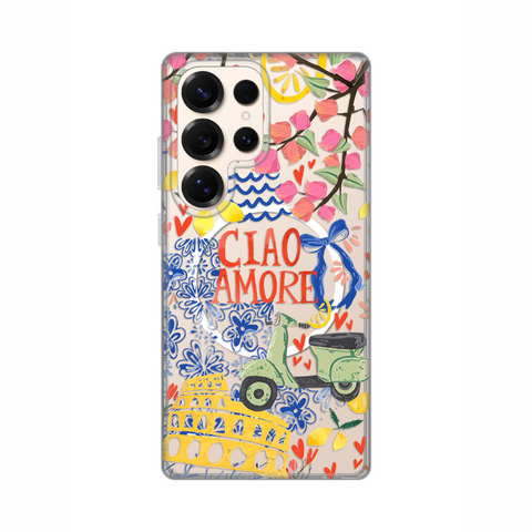 Zastitna maska (futrola) print Magsafe - Samsung S938 Galaxy S25 Ultra Ciao Amore.