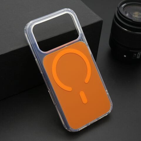 Zastitna maska (futrola) AMBER COLOR MagSafe - iPhone 17 Pro narandzasta (MS).
