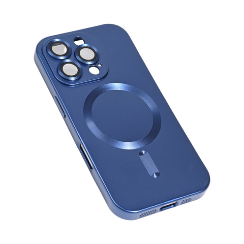 Zastitna maska (futrola) Magsafe Chrome - iPhone 16 Pro tamno plava.