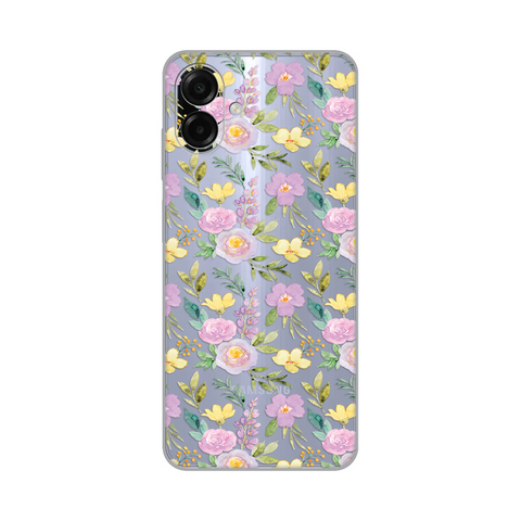Zastitna ultra tanka (skin) maska / futrola PRINT - Samsung A075F Galaxy A07 Soft Flowers.