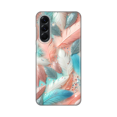 Zastitna silikonska maska (futrola) PRINT - Samsung A566 Galaxy A56 5G Pastel Feathers.