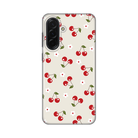 Zastitna silikonska maska (futrola) PRINT - Samsung A366 Galaxy A36 5G Cherry and Flowers.