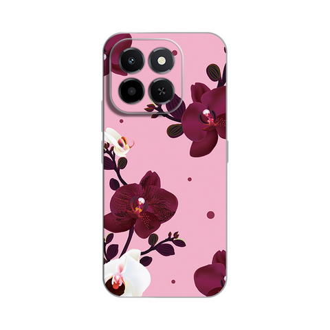 Zastitna ultra tanka (skin) maska / futrola PRINT - Huawei Honor X6c Pink Orchid.