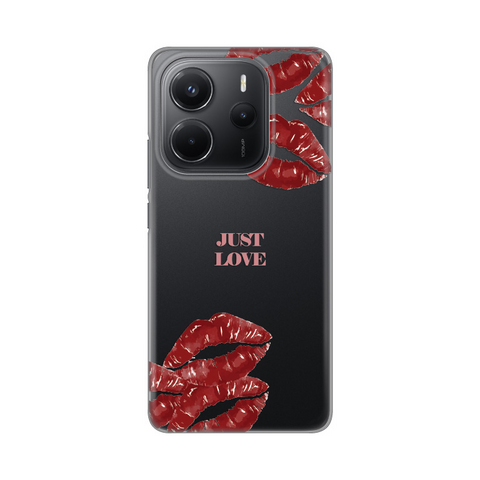 Zastitna ultra tanka (skin) maska / futrola PRINT - Xiaomi Redmi Note 14 4G (SRB) Just Love Pink.