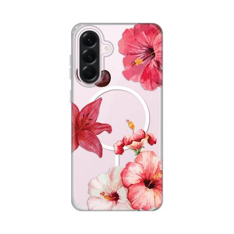 Zastitna maska (futrola) print Magsafe - Samsung A576 Galaxy A57 Hibiscus.