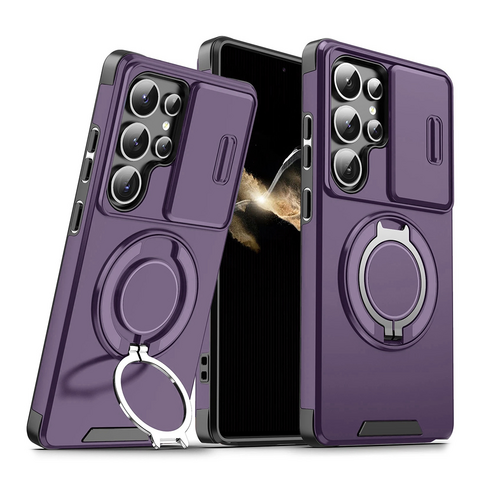 Zastitna maska (futrola) CamShield Ring stand - Samsung S948 Galaxy S26 Ultra ljubicasta.