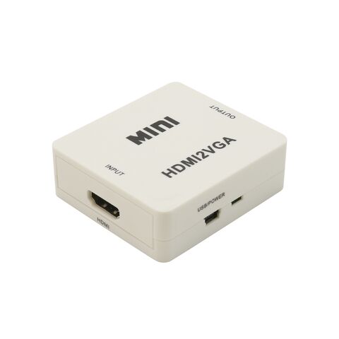 Adapter HDMI na VGA+audio beli MINI (MS).