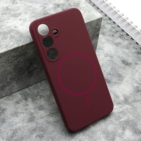 Zastitna maska (futrola) FLEX MagSafe - Samsung S931 Galaxy S25 5G bordo (MS).