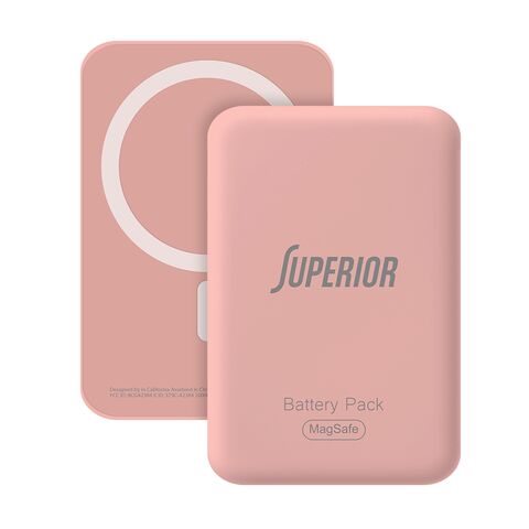 Univerzalna Back Up Baterija MagSafe Superior 15W 10000 mAh roze (MS).