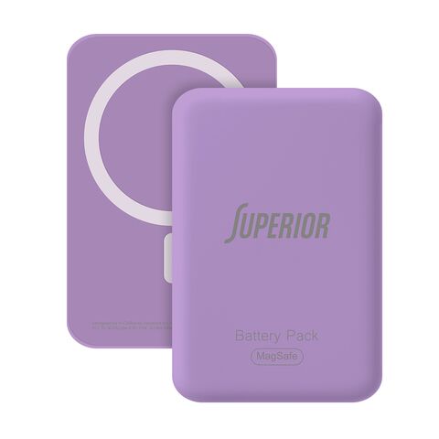 Univerzalna Back Up Baterija MagSafe Superior 15W 5000 mAh ljubicasti (MS).