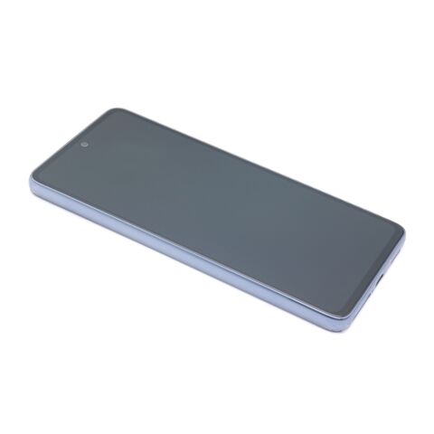 LCD displej (ekran) - Samsung A536 Galaxy A53 5G + Touch screen + okvir blue Full ORG EU (GH82-28024C/28025C) (MS).