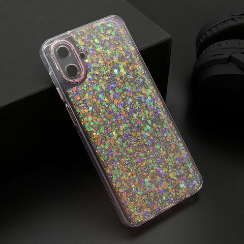 Zastitna maska (futrola) CRYSTAL GLOW - Samsung A075F Galaxy A07 roze (MS).