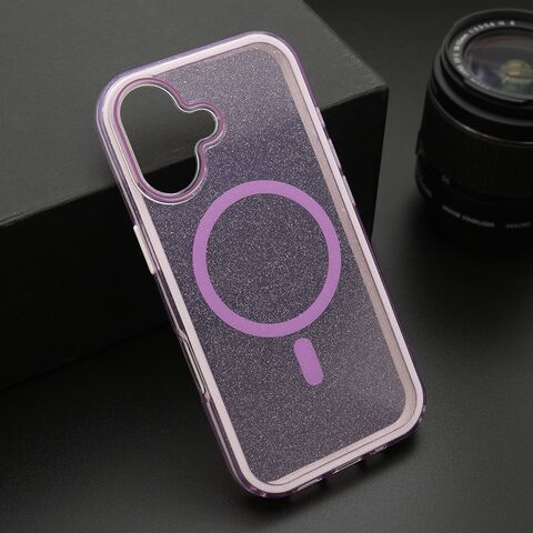 Zastitna maska (futrola) CRYSTAL MagSafe - iPhone 17 ljubicasta (MS).