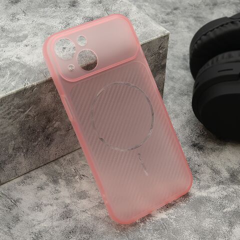 Zastitna maska (futrola) AIR STRIPE - iPhone 15 roze (MS).