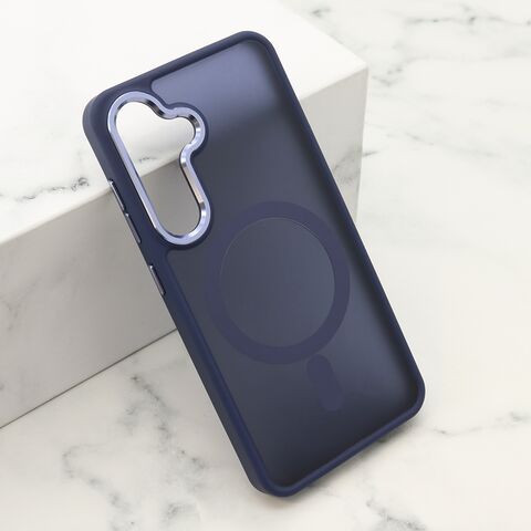 Zastitna maska (futrola) SILKY MAGSAFE - Samsung S921 Galaxy S24 5G plava (MS).