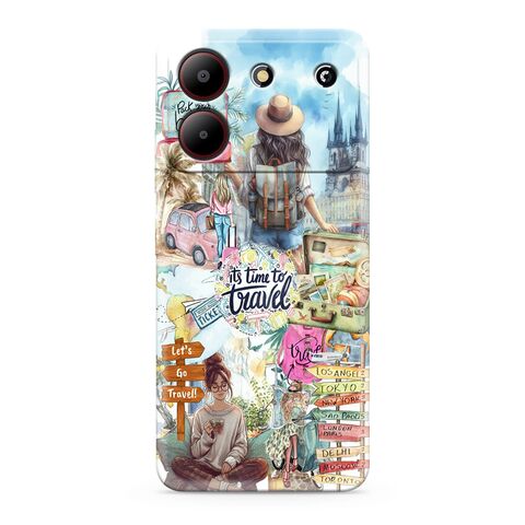 Zastitna ultra tanka (skin) maska / futrola PRINT CLEAR - ZTE Blade A54 SP031 (MS).