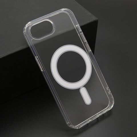 Zastitna maska (futrola) STANDARD MagSafe (sa IC) - iPhone 16e/17e (6.1) providna (bela) (MS).
