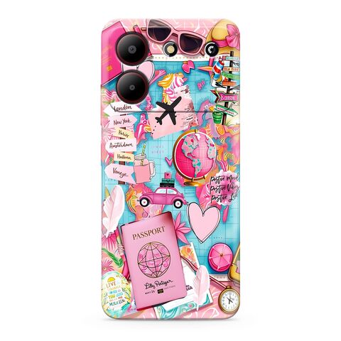 Zastitna ultra tanka (skin) maska / futrola PRINT CLEAR - ZTE Blade A54 SP029 (MS).