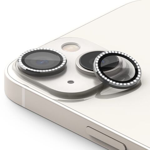 stita - kameru DIAMOND iPhone 15 (6.1)/iPhone 15 Plus (6.7) srebrna (MS).