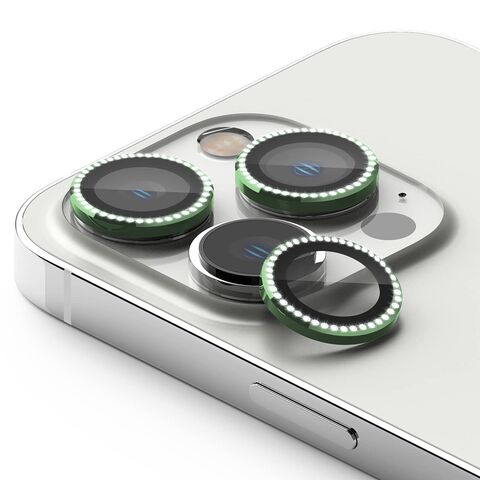 stita - kameru DIAMOND iPhone 15 Pro (6.1)/iPhone 15 Pro Max (6.7) zelena (MS).