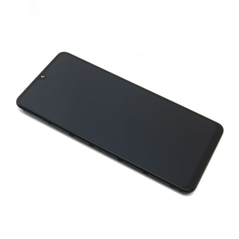 LCD displej (ekran) - Samsung A225 Galaxy A22 + Touch screen + okvir crni Full ORG EU (GH82-25944A) (MS).