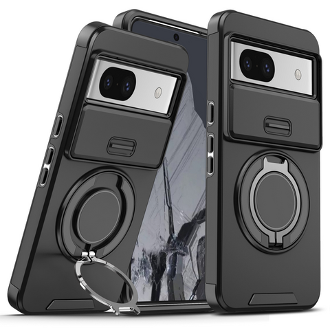 Zastitna maska (futrola) CamShield Ring stand - Google Pixel 8A crna.