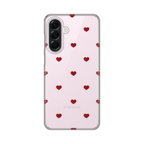 Zastitna silikonska maska (futrola) PRINT - Samsung A566 Galaxy A56 5G Red Hearts.