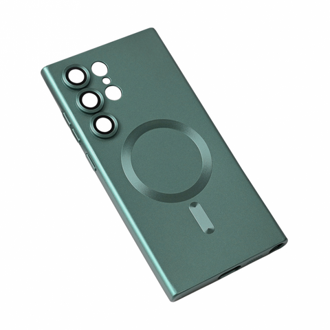 Zastitna maska (futrola) Magsafe Chrome - Samsung S928B Galaxy S24 Ultra tamno zelena.