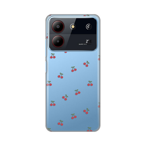 Zastitna ultra tanka (skin) maska / futrola PRINT - ZTE Blade A54 Little Cherry.