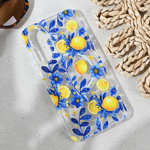 Zastitna maska (futrola) print Magsafe - Samsung A366 Galaxy A36 5G Mediteran Lemon.