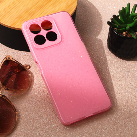 Zastitna maska (futrola) Sparkle Dust - Huawei Honor X8a roza.