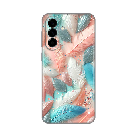 Zastitna silikonska maska (futrola) PRINT - Samsung A576 Galaxy A57 5G Pastel Feathers.