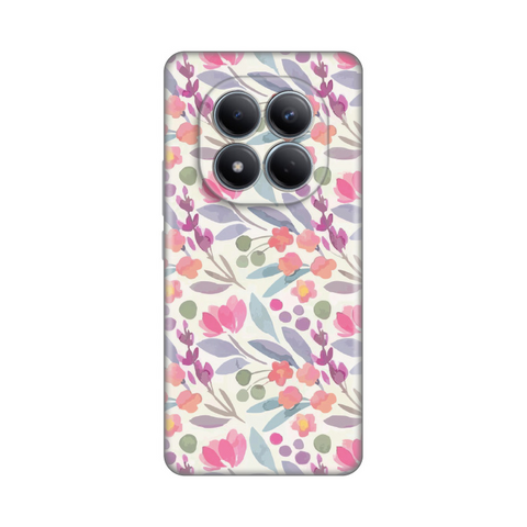 Zastitna silikonska maska (futrola) PRINT - Xiaomi Redmi Note 15 Pro 4G Watercolor Flowers.